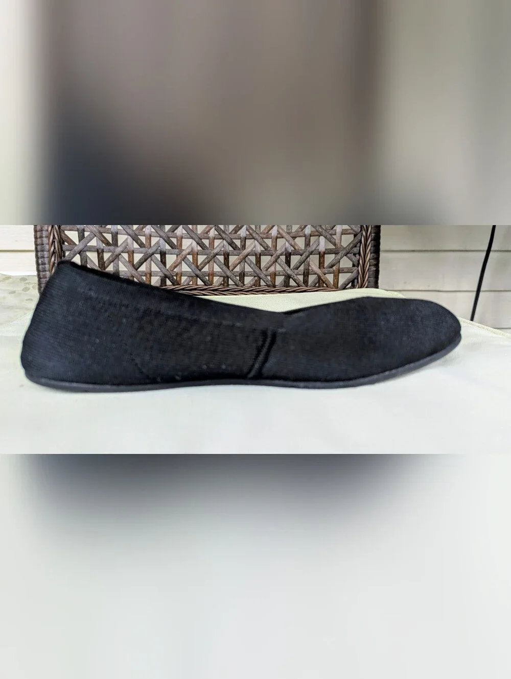 Women's Pheonix Knit Black Ballet Flats